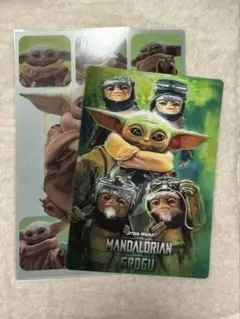 スターウォーズ マンダロリアン グローグー メタリックカード