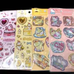 ウォーターシール　ポムポムプリン　ハローキティ　ジュエルシール　コロコロクリリン