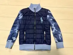 POLO ポロラルフローレン キッズ 中綿ジャケット サイズ6 ブルー 迷彩袖