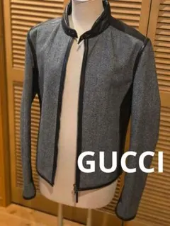 GUCCI レザーコンビ ブルゾン ジャケット 46のサムネイル