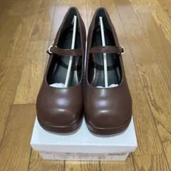 いちごヒール ロリータパンプス ブラウン