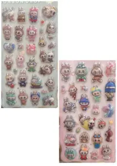 ラブブボンボンドロップシール　2枚セット④