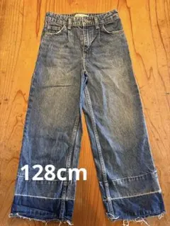 Zara 128cm デニムワイドパンツ