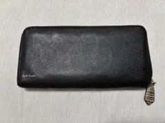美品 ポールスミス ジップストローグレイン 長財布 ラウンドジップ