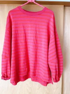 niko andピンク地のストライプ 長袖 Mサイズ