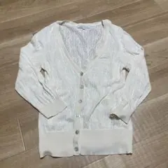 LAURA ASHLEY アイボリー カーディガン Sサイズ