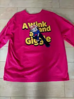 Betty Boop 長袖シャツ ピンク　ベティちゃん