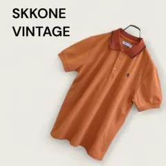 SKKONE VINTAGE メンズ ポロシャツ 半袖ポロシャツ 春夏