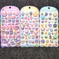 COTTON PUFFY キャラクターシール 3シートセット