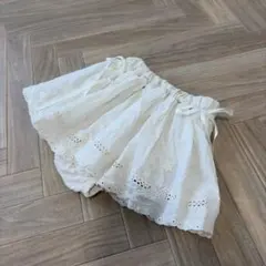 ベビー ホワイト刺繍スカート 73サイズ