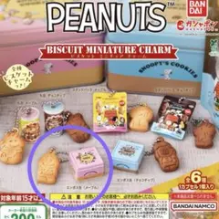 PEANUTS ビスケットミニチュアチャーム　エンボス缶