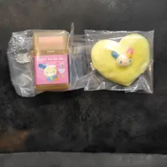 ウサハナ シークレットヘアクリップ ローラー付き消しゴム風キーホルダー