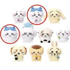 ちいかわ　ソフビパペットマスコット2　ハチワレセット　❶