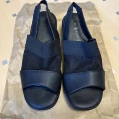 PANSY コンフォート　メッシュサンダル S ブラック　美品のサムネイル