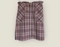 MAJESTIC LEGON チェック台形ミニスカート