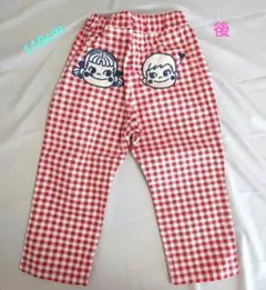 【美品】apres les cours peko & poko チェックパンツ