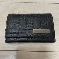 け*け様 GUCCI ブラック レザー 名刺入れのサムネイル