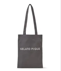 タグ付き★gelatopiqueジェラートピケ ロゴデイリートートバッグ グレー