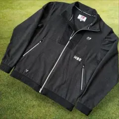 マスターバニー　ジャケット　ブルゾン　M〜L相当　黒　ダークグレー　ニット　4