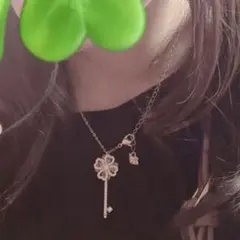 スワロフスキー  クローバー 鍵　ネックレス SWAROVSKI
