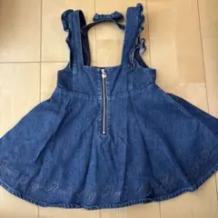 Mezzo Piano ジャンバースカート デニム