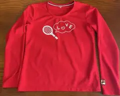 FILA テニスウェア 長袖 レッド