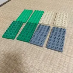 LEGOデュプロ　平べったいブロック ４✕８（4色） ８個