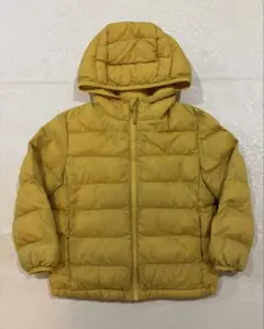 No.464 UNIQLO ダウンジャケット 110 イエロー フード付き