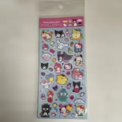 サンリオキャラクター　ラメ入り樹脂もりシール