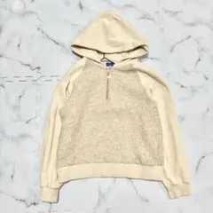 ✨美品✨ブルーレーベルクレストブリッジ　ハーフジップ　ボアセーターM