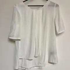38サイズ　C DE C ブラウス　ホワイト