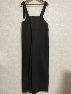 studioCLIPサロペット レディース フリーサイズ カーキ