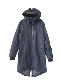 アンダーアーマー　コールドギア　ロングベンチコート ネイビー フィッシュテール