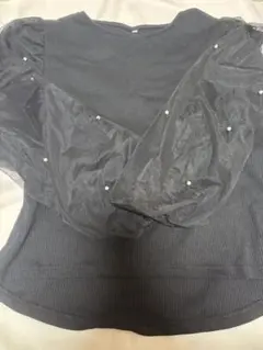 しまむら パールブラウス Mサイズ スナ系