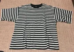 MUJI Labo 天竺編みクルーネックＴシャツ　ボーダー