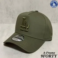 【海外限定】 NEWERA 9FORTY ドジャース カーキ スナップバック ③
