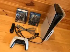 PS5ディスクドライブ本体　モンハン　バイオハザード付き