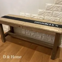 49ORIGINAL 木製ベンチ 120cm 天然木 ロングベンチ ヴィンテージ