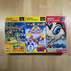 SFC　マリオのピクロス　ヨッシーのロードハンティング　マリオとワリオ