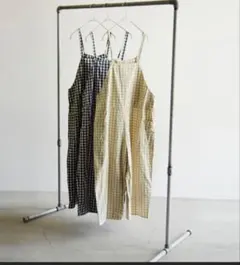 Gauze# ギンガムチェック サロペット レディース