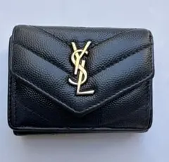 サンローラン パリ レザー YSLロゴ 三つ折り財布 SAINTLAURENT SAINT LAURENT [正規ラッピング済] Saint Laurent サンローラン YSL 三