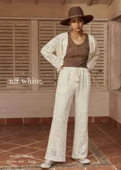 【新品】Sandlessmoon クロシェ ニット セットアップ