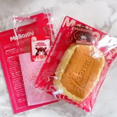 【匿名配送】メロジョイ スクイーズ♡キャラメルクリームクッキー もちもちもち