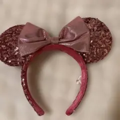 ディズニーリゾート　 スパンコール カチューシャ ピンク