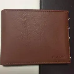 TOMMY HILFIGER 牛革 二つ折りお札入れ ブラウン