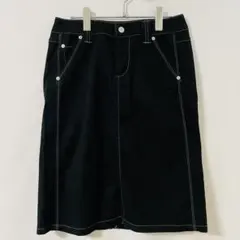 HusHusH ハッシュアッシュ スカート 2 M 黒 ステッチ ストレッチのサムネイル