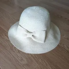 ユ*♡様 ドレスキップ　ベージュ麦わら帽子のサムネイル