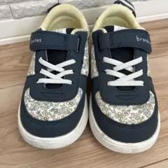 IFME×branshes　 スニーカー 19cm ネイビー/フラワー柄のサムネイル