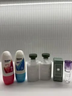 Rexona & BVLGARI ボディローション、コロン、 飛行機のアメニティのサムネイル