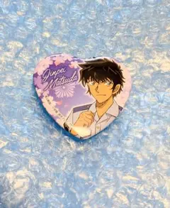 名探偵コナン　ハート型　缶バッジ　松田陣平